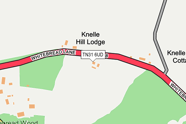 TN31 6UD map - OS OpenMap – Local (Ordnance Survey)