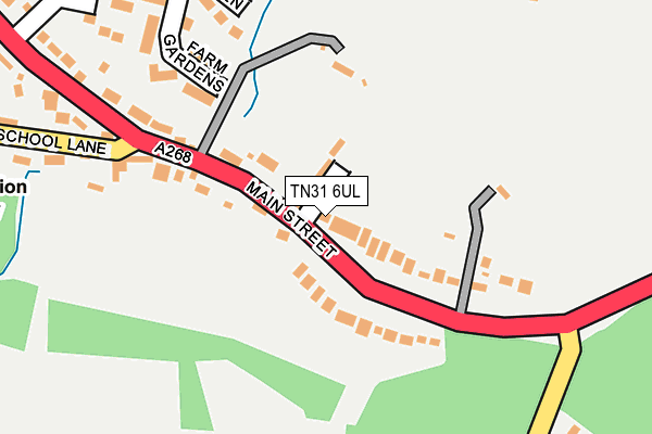 TN31 6UL map - OS OpenMap – Local (Ordnance Survey)