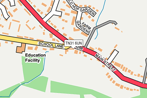 TN31 6UN map - OS OpenMap – Local (Ordnance Survey)