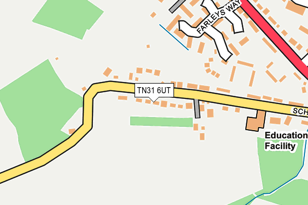 TN31 6UT map - OS OpenMap – Local (Ordnance Survey)