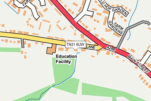 TN31 6UW map - OS OpenMap – Local (Ordnance Survey)