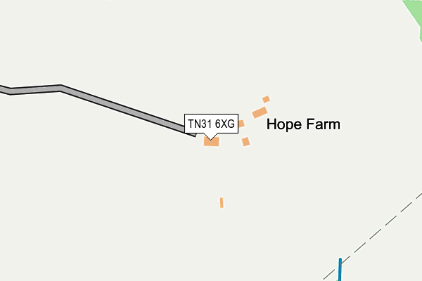 TN31 6XG map - OS OpenMap – Local (Ordnance Survey)