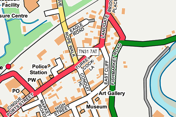 TN31 7AT map - OS OpenMap – Local (Ordnance Survey)