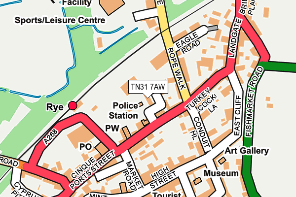 TN31 7AW map - OS OpenMap – Local (Ordnance Survey)