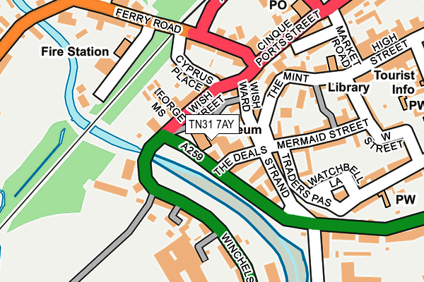TN31 7AY map - OS OpenMap – Local (Ordnance Survey)