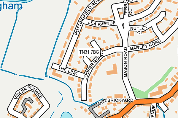 TN31 7BG map - OS OpenMap – Local (Ordnance Survey)