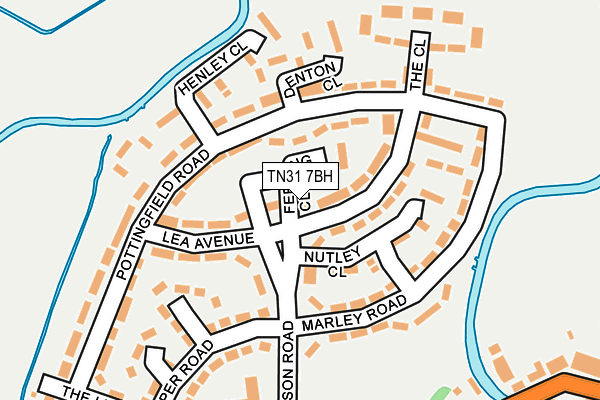 TN31 7BH map - OS OpenMap – Local (Ordnance Survey)