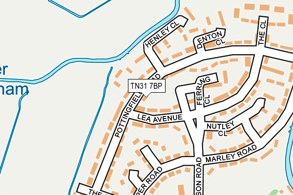 TN31 7BP map - OS OpenMap – Local (Ordnance Survey)