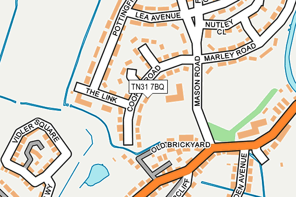 TN31 7BQ map - OS OpenMap – Local (Ordnance Survey)