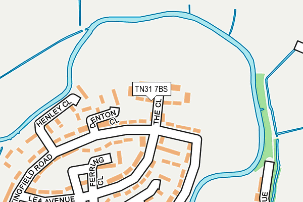 TN31 7BS map - OS OpenMap – Local (Ordnance Survey)