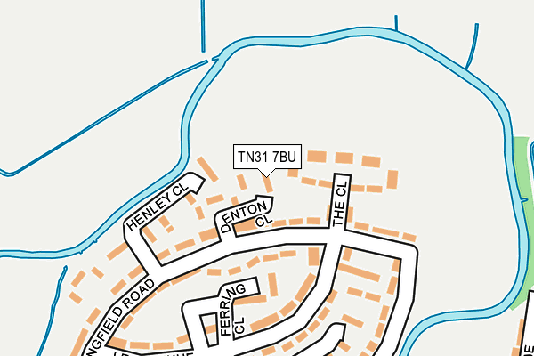 TN31 7BU map - OS OpenMap – Local (Ordnance Survey)