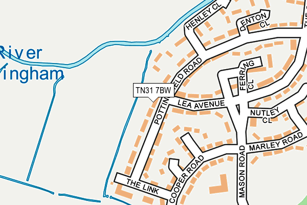 TN31 7BW map - OS OpenMap – Local (Ordnance Survey)