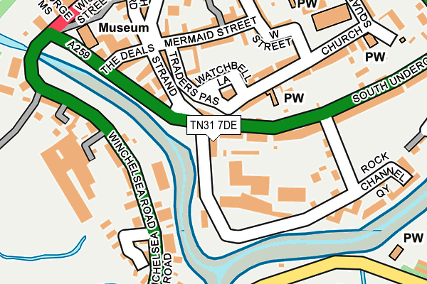 TN31 7DE map - OS OpenMap – Local (Ordnance Survey)