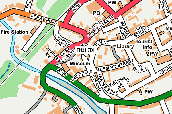 TN31 7DH map - OS OpenMap – Local (Ordnance Survey)