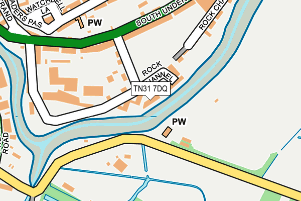 TN31 7DQ map - OS OpenMap – Local (Ordnance Survey)