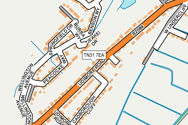 TN31 7EA map - OS OpenMap – Local (Ordnance Survey)