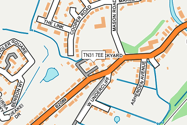 TN31 7EE map - OS OpenMap – Local (Ordnance Survey)