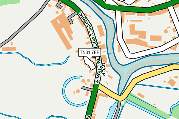 TN31 7EF map - OS OpenMap – Local (Ordnance Survey)