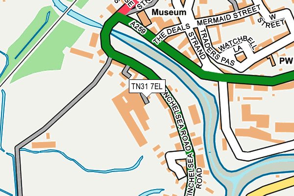 TN31 7EL map - OS OpenMap – Local (Ordnance Survey)