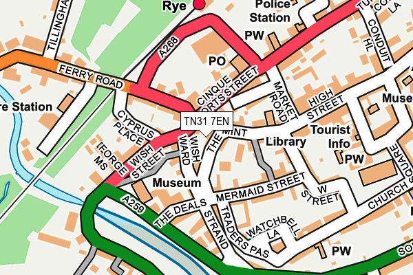 TN31 7EN map - OS OpenMap – Local (Ordnance Survey)