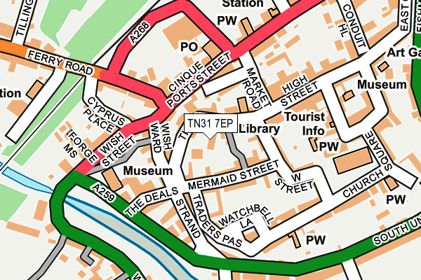 TN31 7EP map - OS OpenMap – Local (Ordnance Survey)