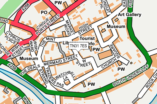 TN31 7ES map - OS OpenMap – Local (Ordnance Survey)