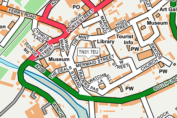 TN31 7EU map - OS OpenMap – Local (Ordnance Survey)
