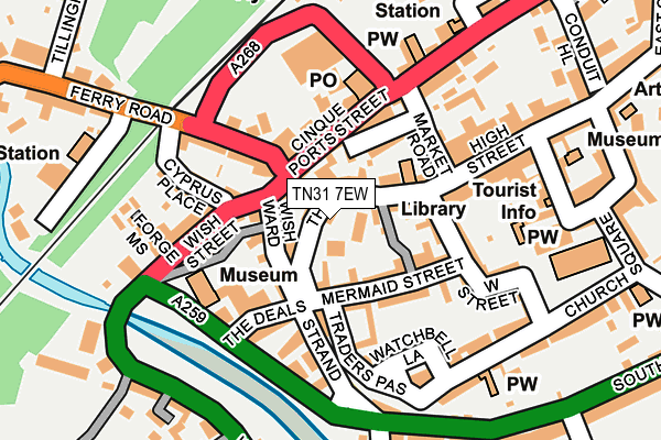 TN31 7EW map - OS OpenMap – Local (Ordnance Survey)