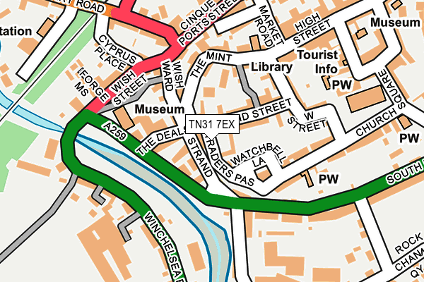 TN31 7EX map - OS OpenMap – Local (Ordnance Survey)