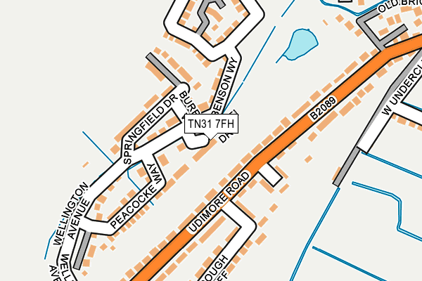 TN31 7FH map - OS OpenMap – Local (Ordnance Survey)
