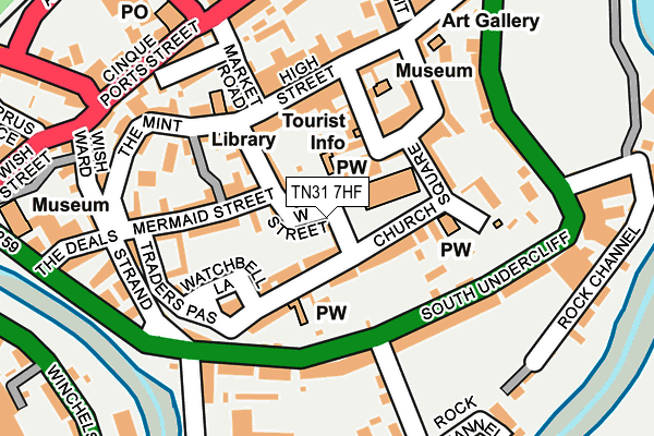 TN31 7HF map - OS OpenMap – Local (Ordnance Survey)