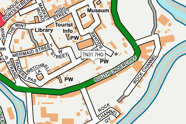 TN31 7HG map - OS OpenMap – Local (Ordnance Survey)