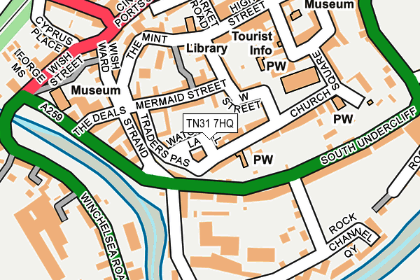 TN31 7HQ map - OS OpenMap – Local (Ordnance Survey)