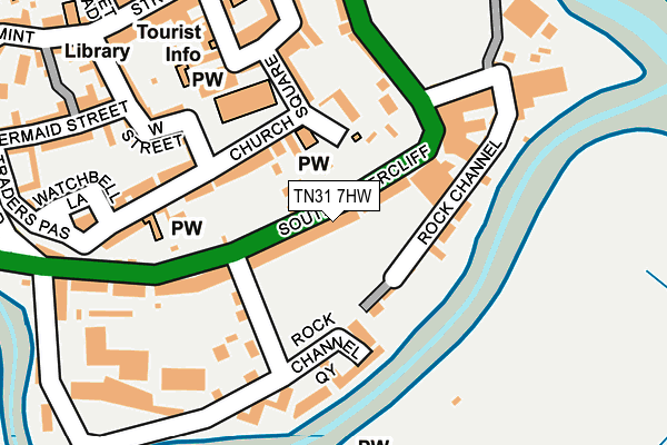 TN31 7HW map - OS OpenMap – Local (Ordnance Survey)