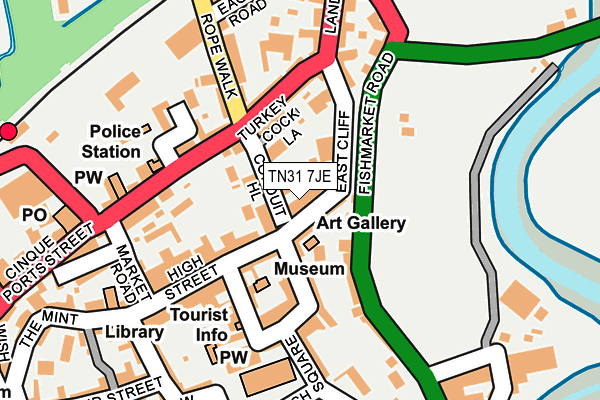 TN31 7JE map - OS OpenMap – Local (Ordnance Survey)
