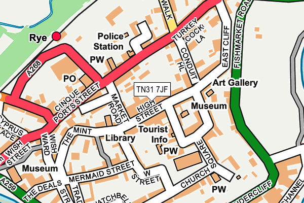 TN31 7JF map - OS OpenMap – Local (Ordnance Survey)