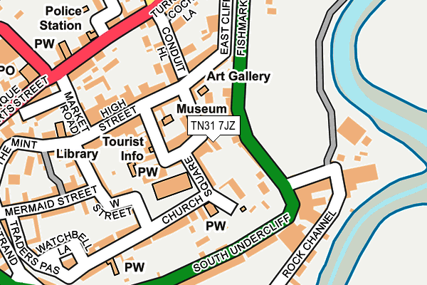 TN31 7JZ map - OS OpenMap – Local (Ordnance Survey)