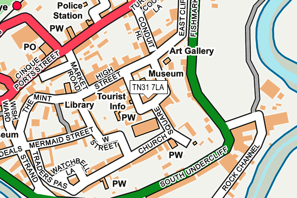 TN31 7LA map - OS OpenMap – Local (Ordnance Survey)
