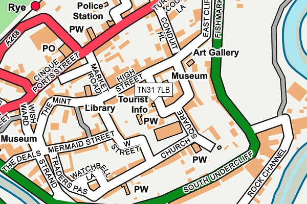 TN31 7LB map - OS OpenMap – Local (Ordnance Survey)
