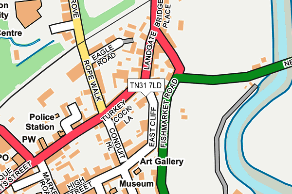 TN31 7LD map - OS OpenMap – Local (Ordnance Survey)