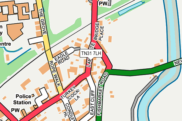 TN31 7LH map - OS OpenMap – Local (Ordnance Survey)