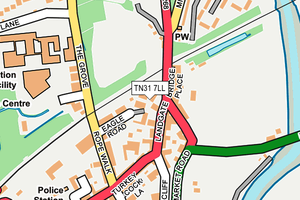 TN31 7LL map - OS OpenMap – Local (Ordnance Survey)