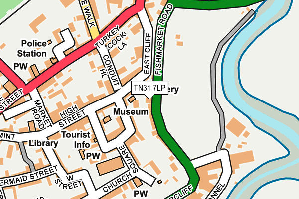 TN31 7LP map - OS OpenMap – Local (Ordnance Survey)