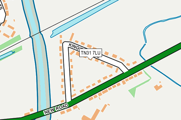 TN31 7LU map - OS OpenMap – Local (Ordnance Survey)
