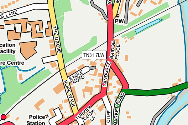 TN31 7LW map - OS OpenMap – Local (Ordnance Survey)