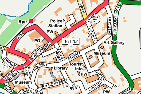 TN31 7LY map - OS OpenMap – Local (Ordnance Survey)