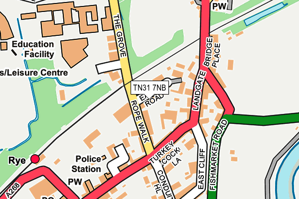 TN31 7NB map - OS OpenMap – Local (Ordnance Survey)