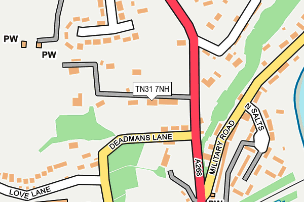 TN31 7NH map - OS OpenMap – Local (Ordnance Survey)