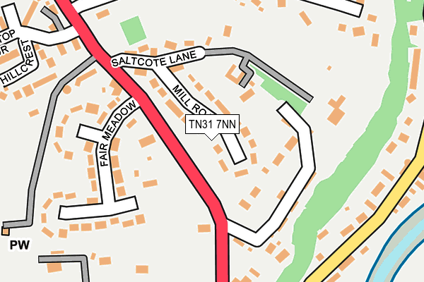 TN31 7NN map - OS OpenMap – Local (Ordnance Survey)