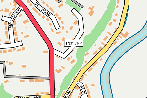 TN31 7NP map - OS OpenMap – Local (Ordnance Survey)